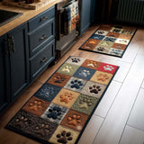 Paw Trail Kitchen Rug Set