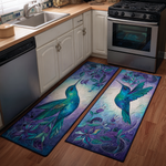 Hummingbird Light Kitchen Rug Set