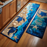 Ocean Wisdom Kitchen Rug Set