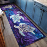 Sea Turtles Kitchen Rug Set
