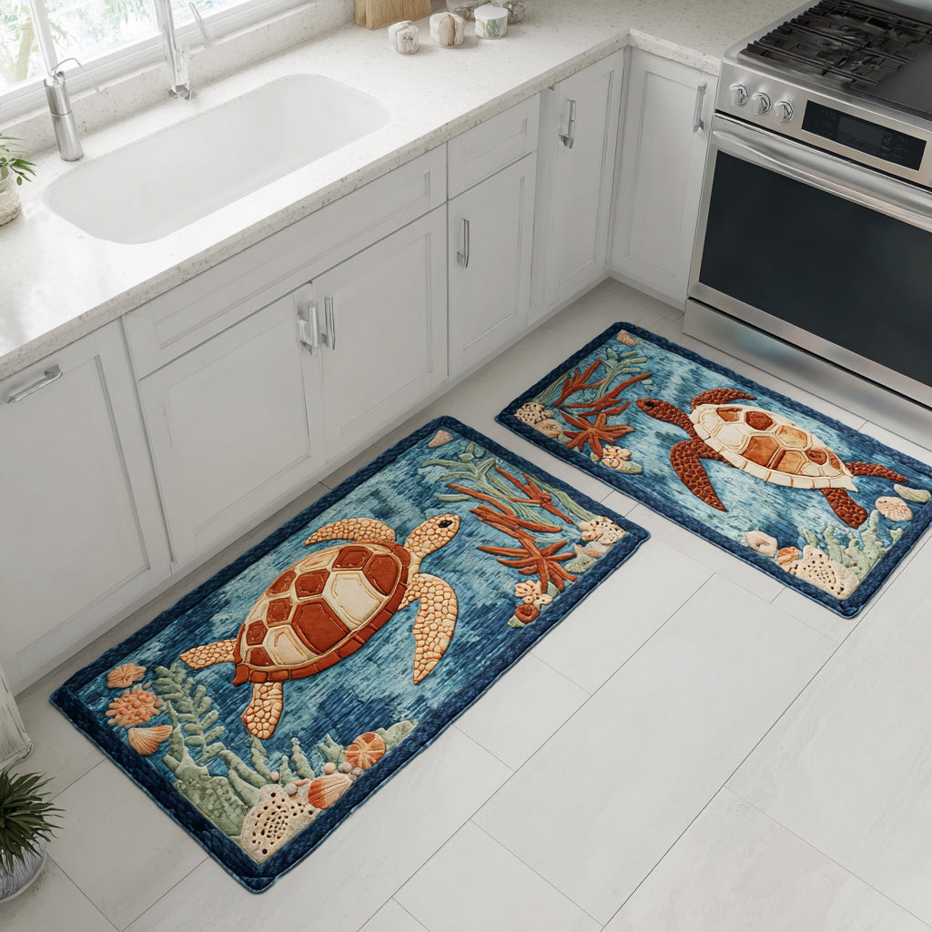 Ocean Drift Kitchen Rug Set