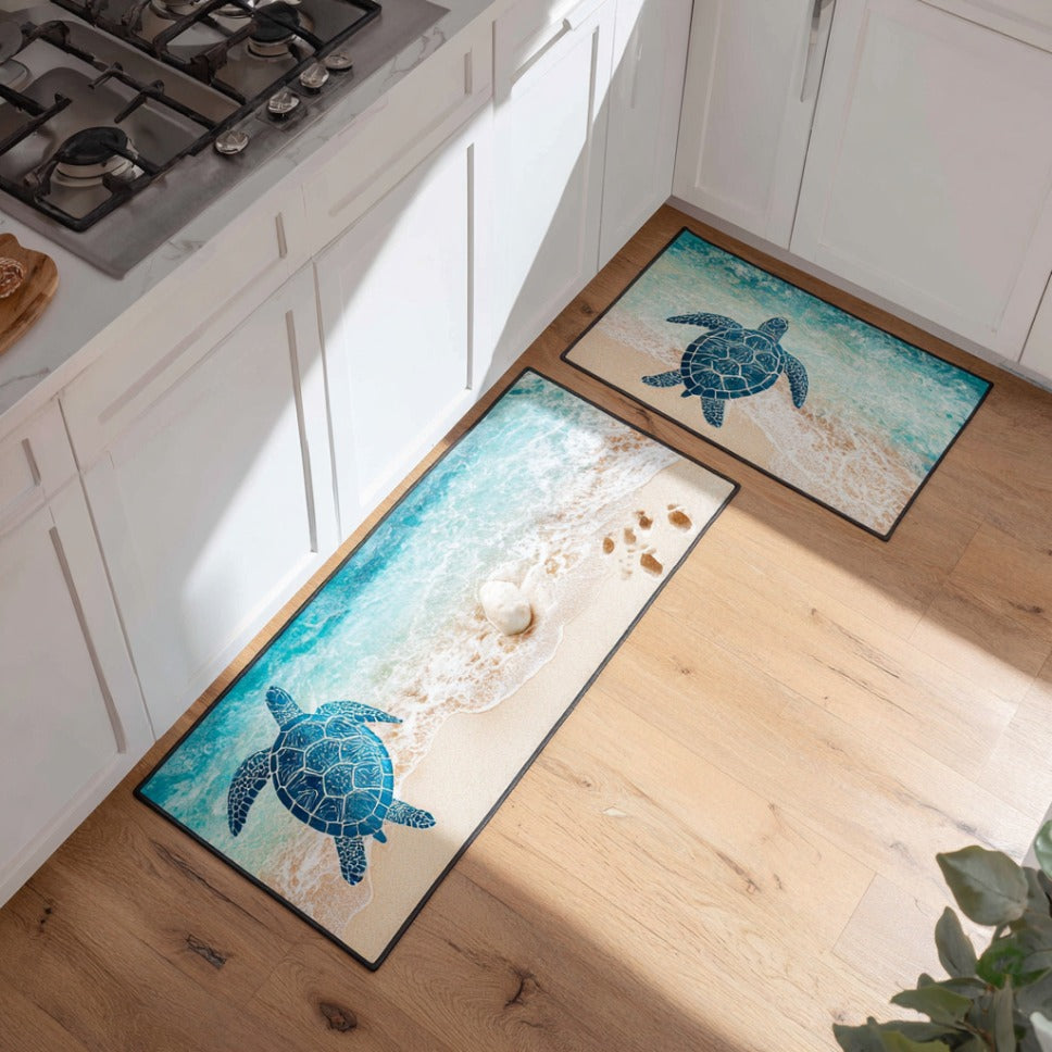 Harmony by the Sea Kitchen Rug Set