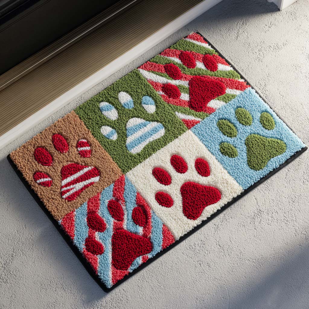 Animal Paw Prints Doormat, view 5