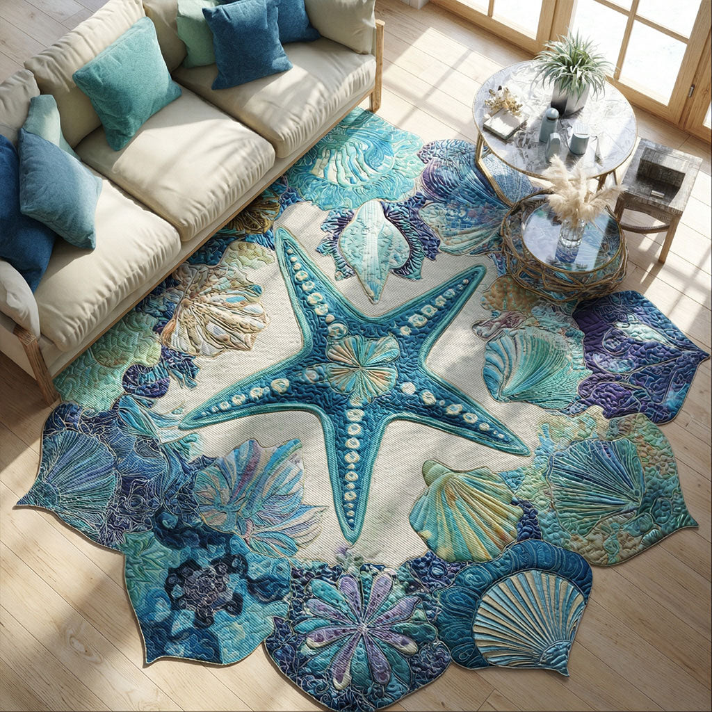 Seashell Symphony Living Room Rug