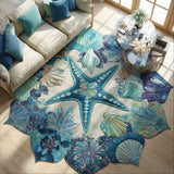 Seashell Symphony Living Room Rug