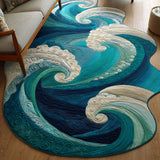 Ocean Waves Living Room Rug
