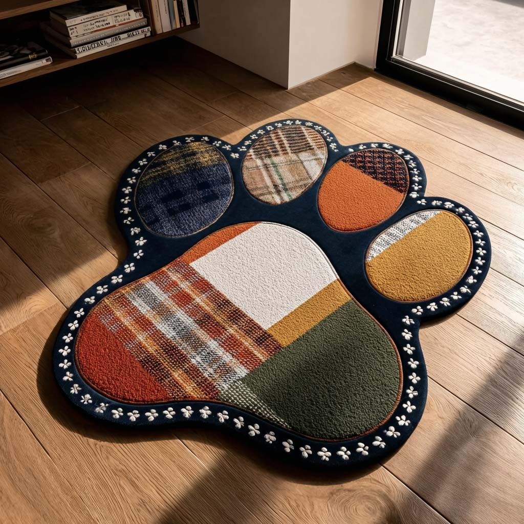 Abstract Mosaic Living Room Rug