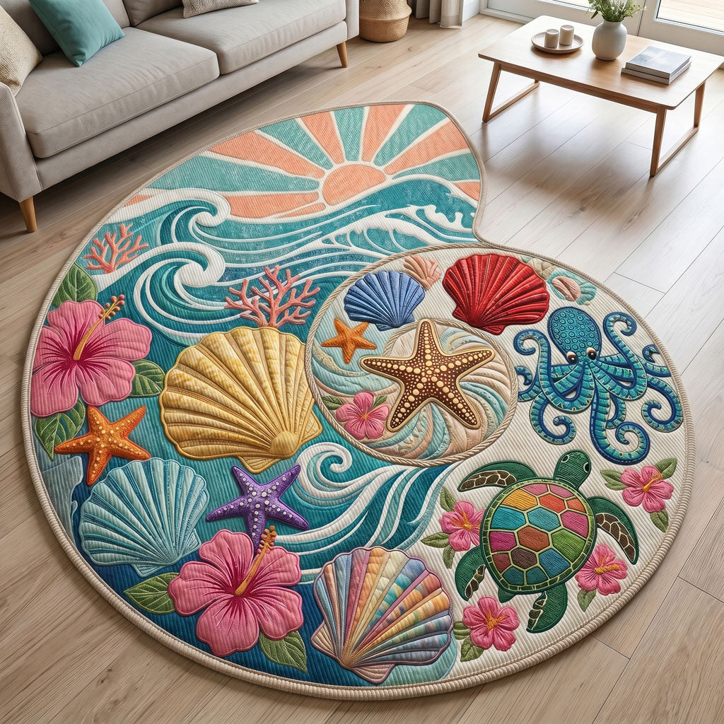 Retro Velvet Living Room Rug