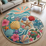Retro Velvet Living Room Rug