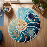 Nautilus Island Living Room Rug