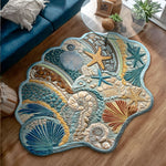 Seashell Mosaic Living Room Rug