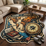 Travel Map Living Room Rug