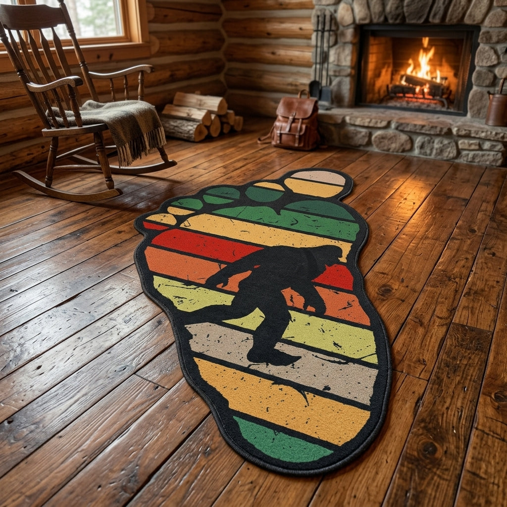 Hidden Sasquatch Living Room Rug
