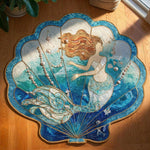 Ocean Mermaid Living Room Rug