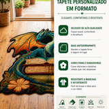 Vibrant Turtle Living Room Rug, view 3