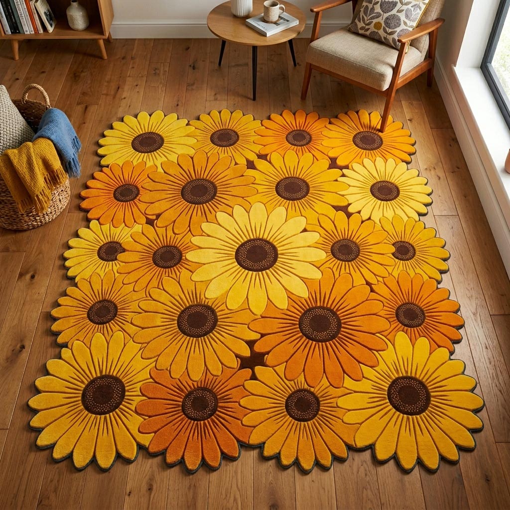 Sunflower Living Room Rug