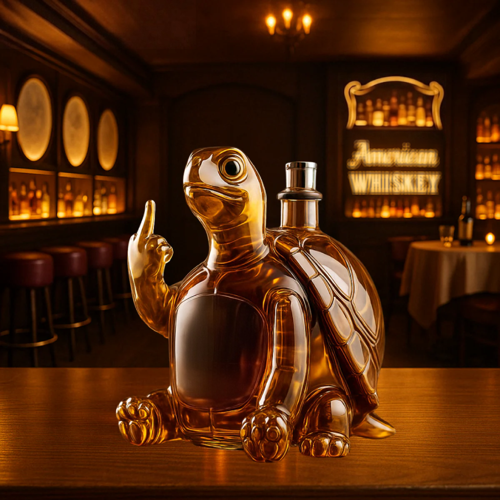 Turtle-Shaped Whisky Decanter