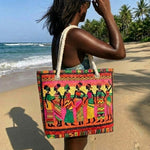 Quilted Beach Bag African Queens – Gift Idea – product image 1