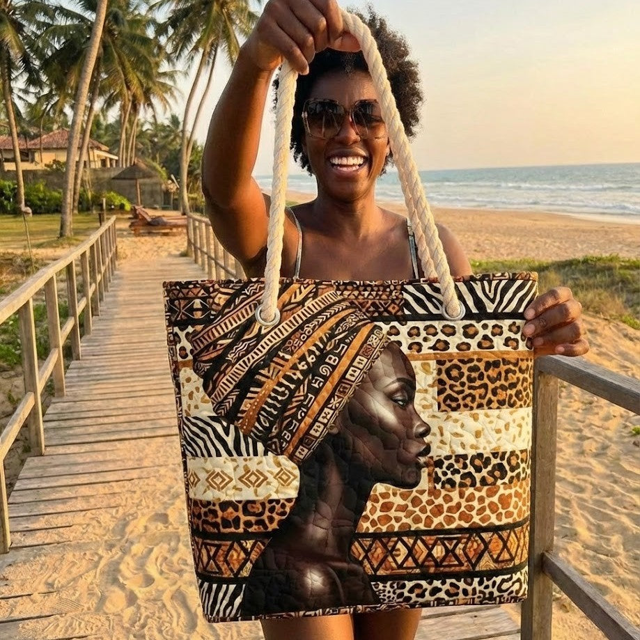 Beach Bag African Queen Statement – Spacious – product image 1