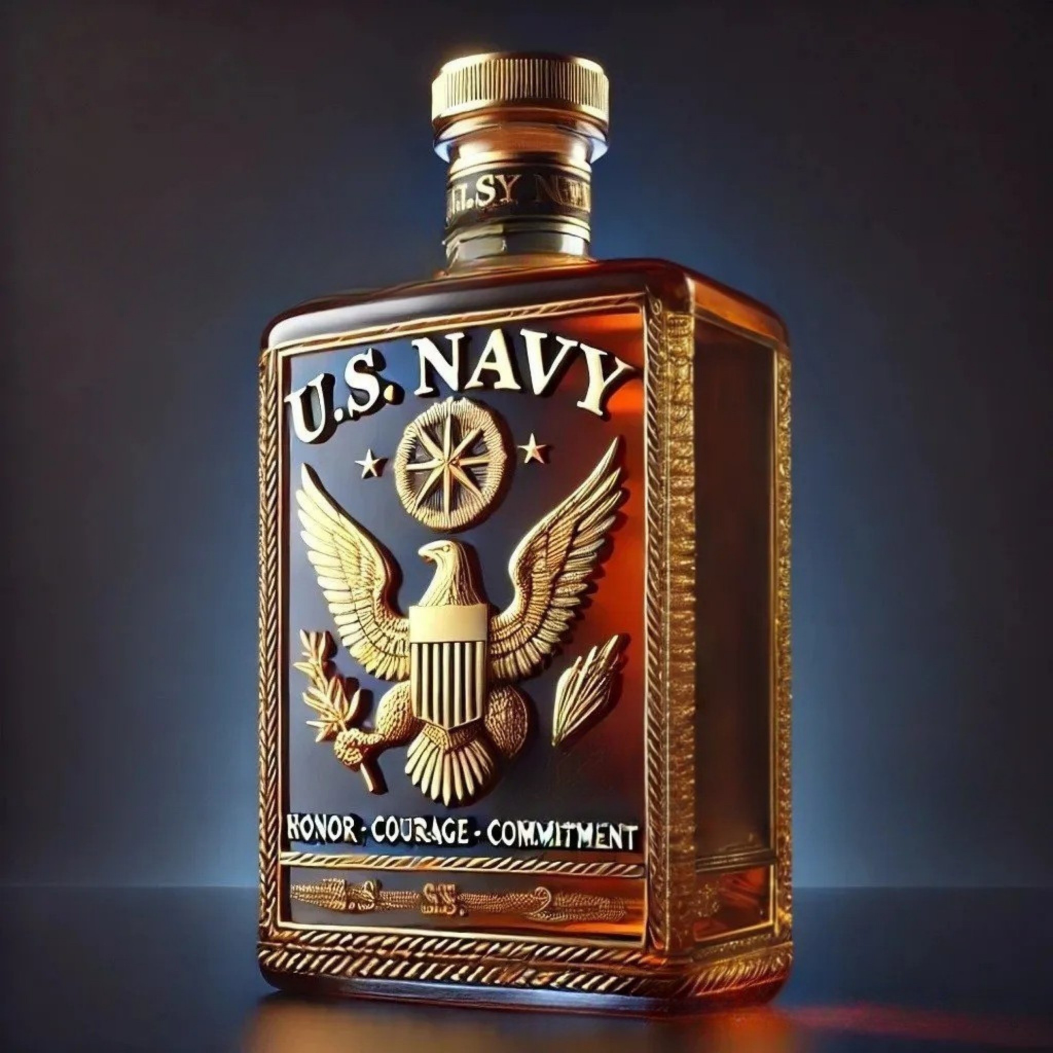 US Navy Special Edition Whisky Decanter, view 3