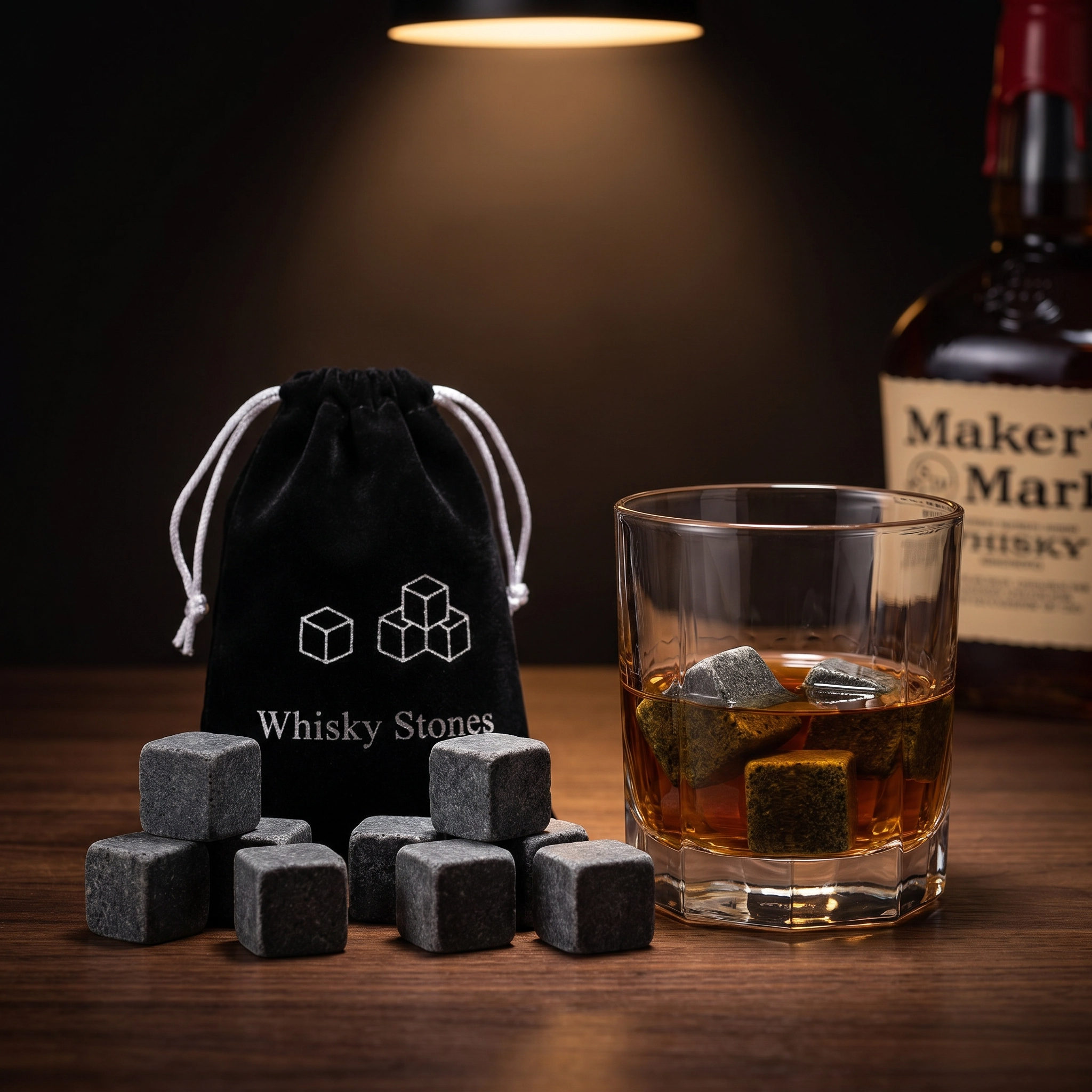 Premium 9-Piece Whisky Stones Set